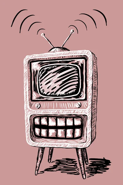 Televisie — Stockfoto