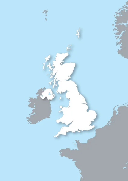 Carte du Royaume-Uni — Photo