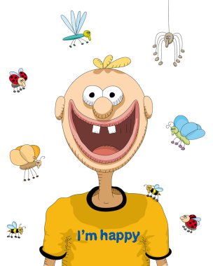 Happy person clipart