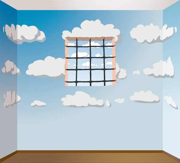 Chambre peinte — Image vectorielle