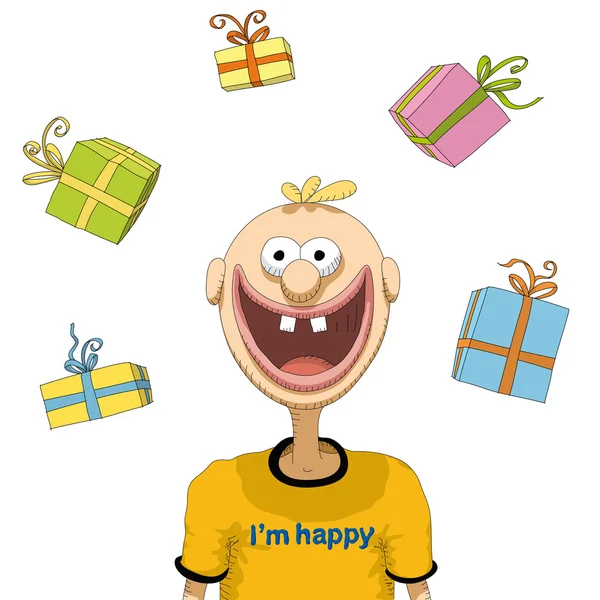 Persona feliz — Archivo Imágenes Vectoriales