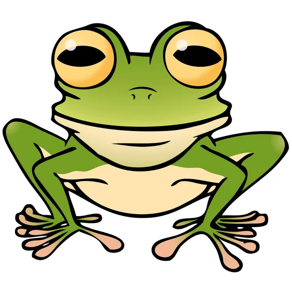 stock vector Frog sitting