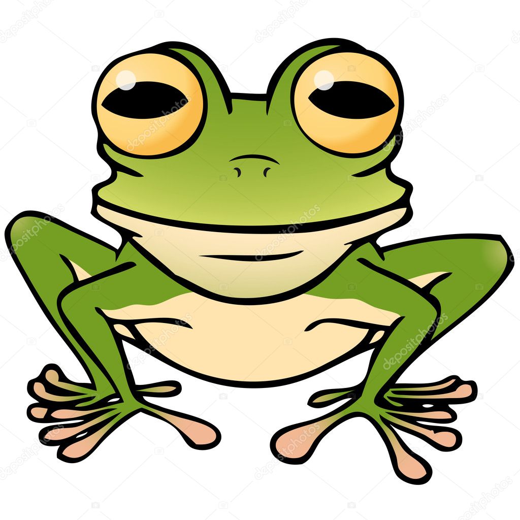 Frog sitting Stock Vector Image by ©robodread #11914838