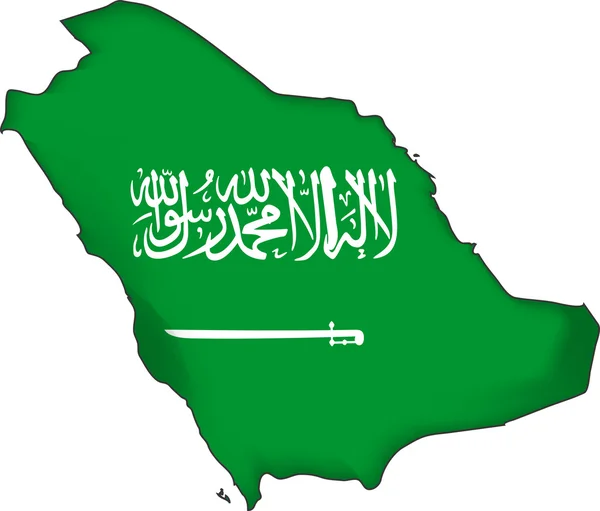Arábia Térkép — Stock Fotó
