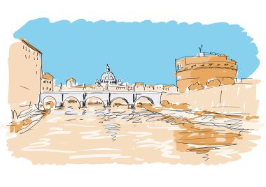 Castel sant'angelo clipart