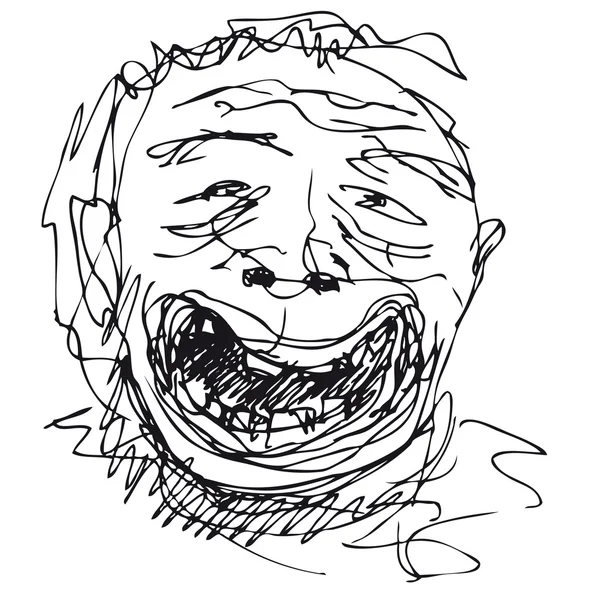 Stupide sourire — Image vectorielle
