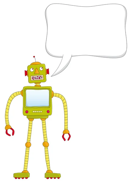 Robots parlantes — Vector de stock