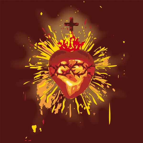 Najświętszego Serca Pana Jezusa — Wektor stockowy