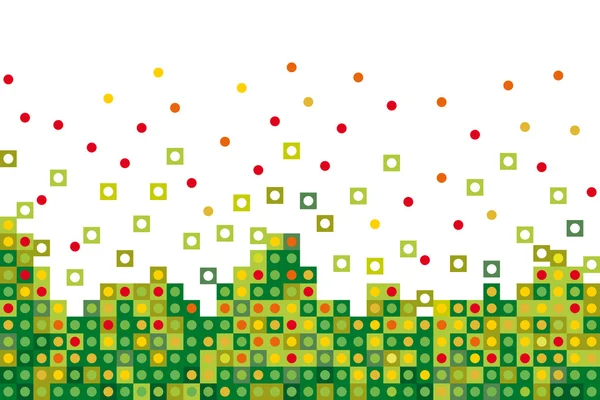 Verde astratto pixelato — Vettoriale Stock