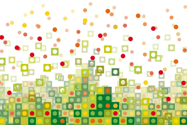 Абстрактный зелёный пикселированный — стоковый вектор