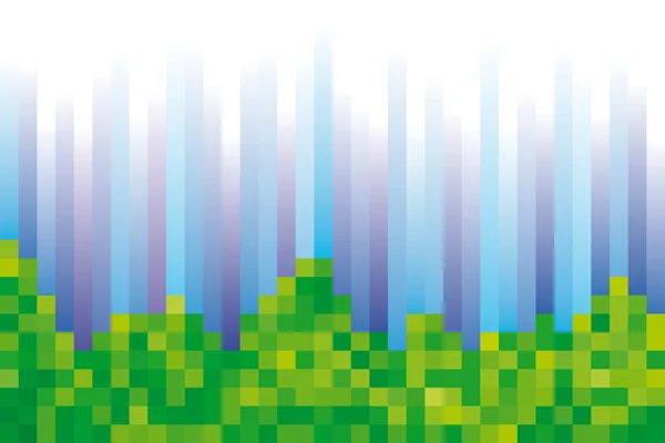 Abstraktes Grün pixelig — Stockvektor