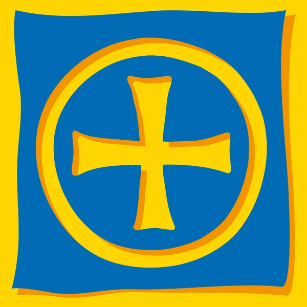 Korset, kristen symbol — Stock vektor
