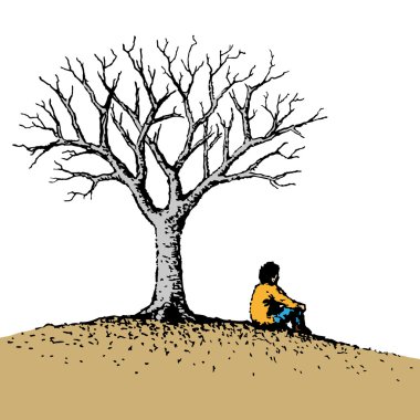 Man sitting clipart