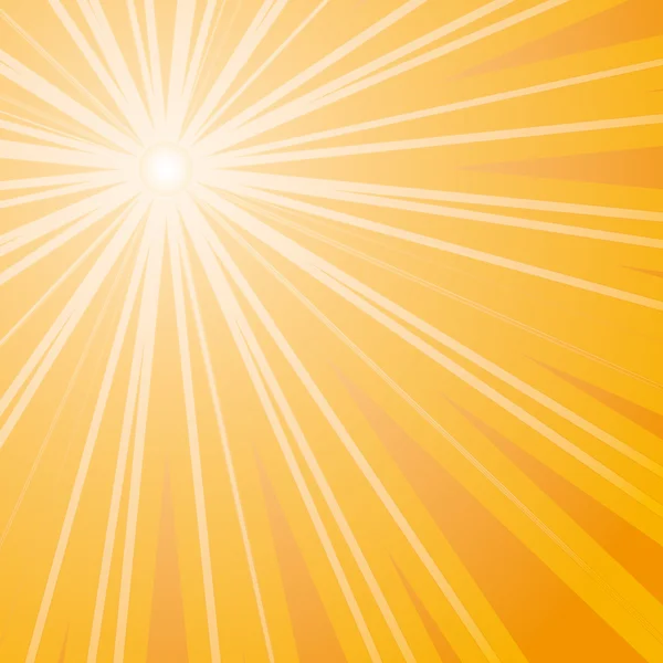 Solstrålar — Stock vektor