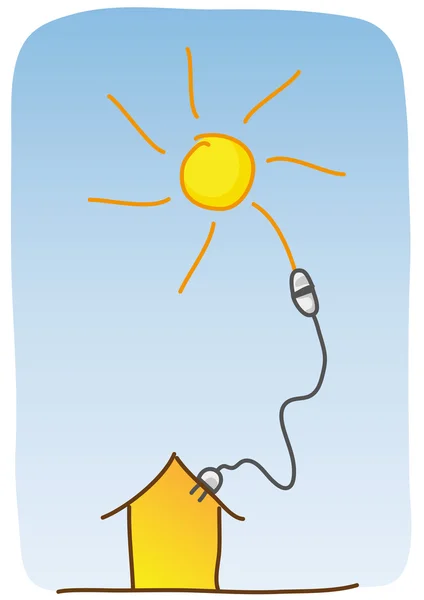 태양 에너지 — 스톡 벡터