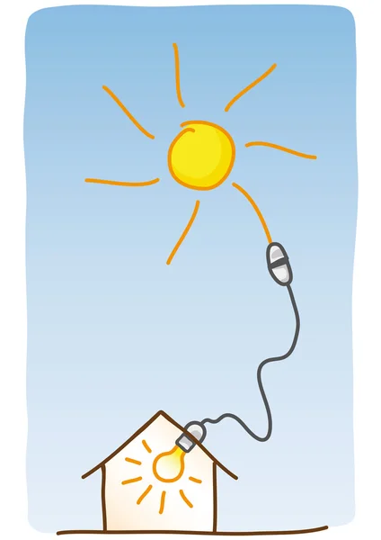 태양 에너지 — 스톡 벡터