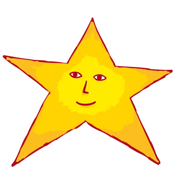 Пофарбовані зірка — стоковий вектор