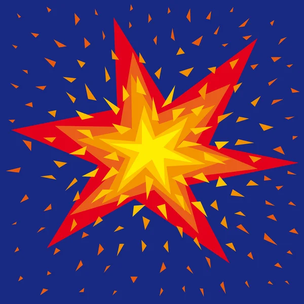 Bright star — Stock Vector