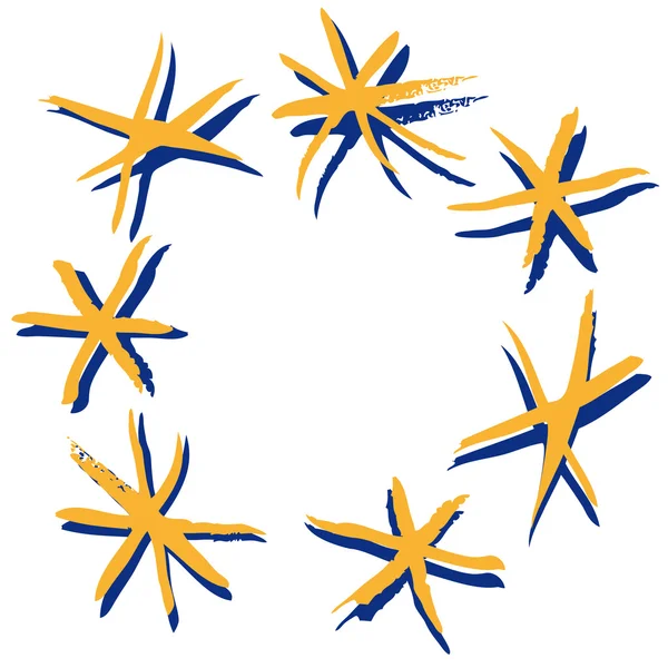 Hvězdy v kruhu — Stockový vektor