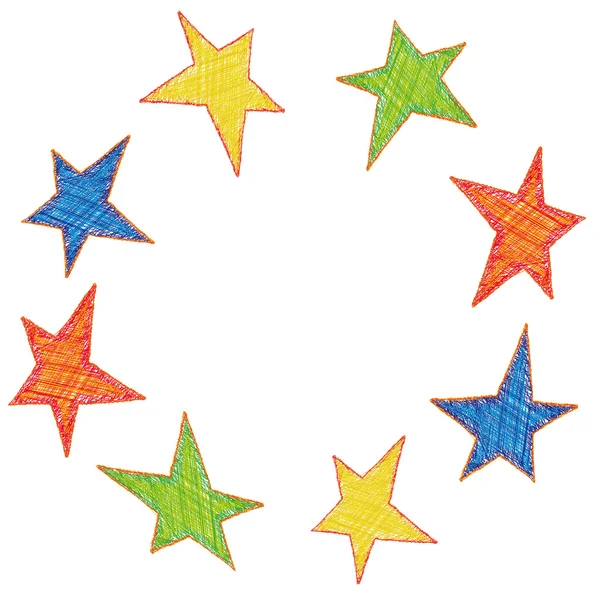 रंगीन सितारे — स्टॉक वेक्टर