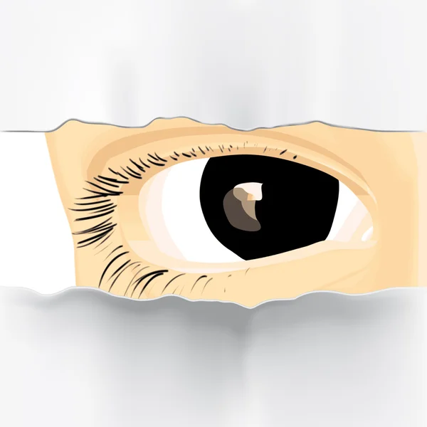 Ögat som ser ut — Stock vektor