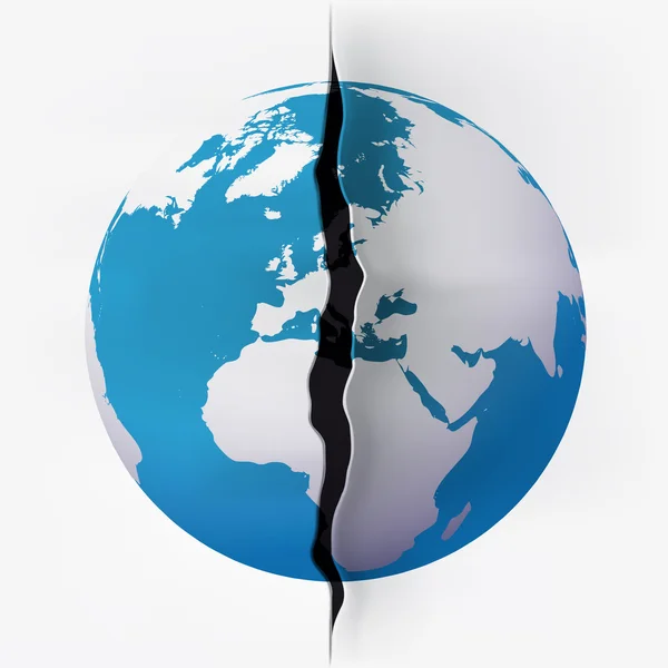 地球裂缝 — 图库矢量图片