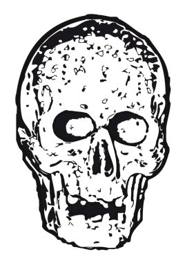 Skull Profile clipart