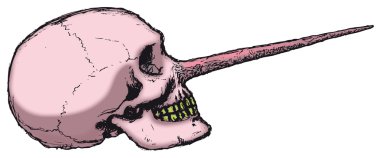 Pinocchio Skull clipart