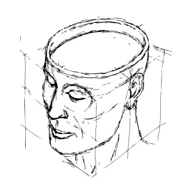 Man's head clipart