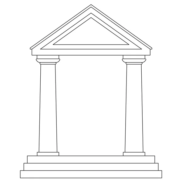 Templo — Vector de stock
