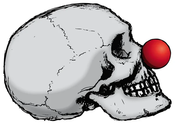Клоун череп — стоковий вектор