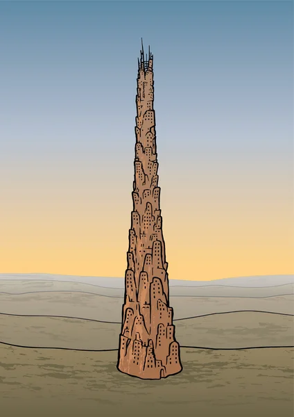 Věž babel — Stockový vektor