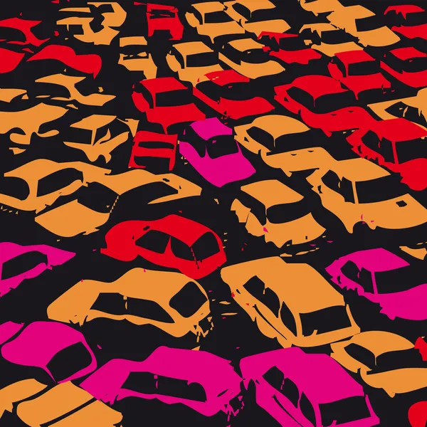 Traffic jam — Stock Vector