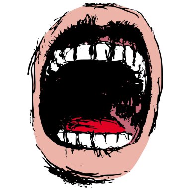 Scream clipart