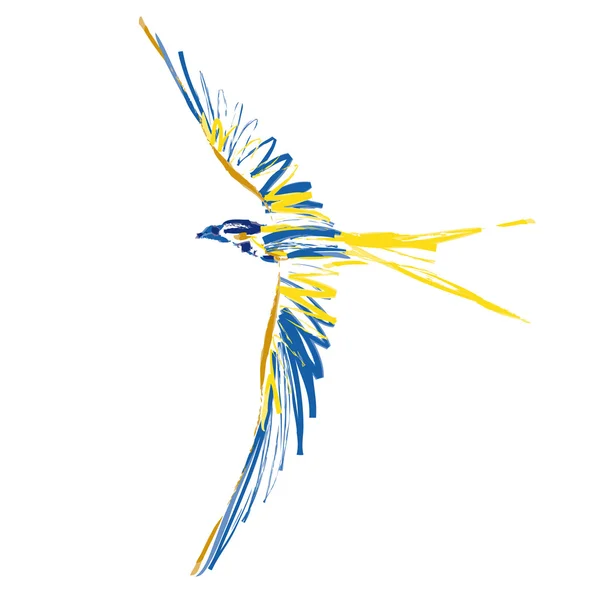 Pájaro en vuelo — Archivo Imágenes Vectoriales