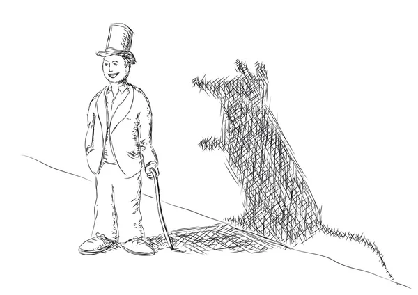 ネズミ男 — ストックベクタ