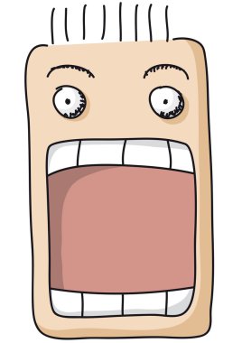 Open mouth clipart