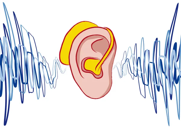 Hörgerät — Stockvektor