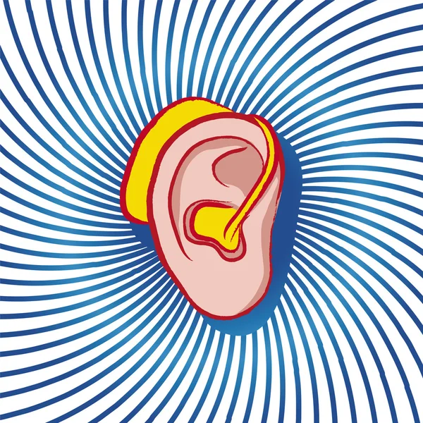 Hörgerät — Stockvektor