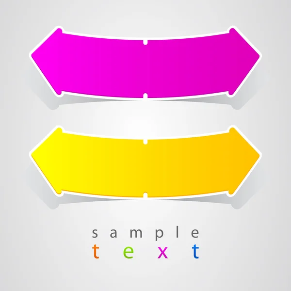 Forme abstraite flèche étiquette . — Image vectorielle