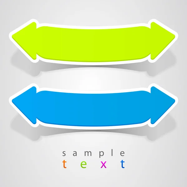 Modèle de flèche de formulaire abstrait . — Image vectorielle