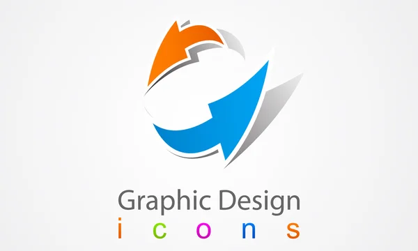 Aktualizacja grafiki projektowanie logo. — Wektor stockowy
