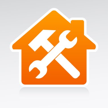 Badge House service. clipart