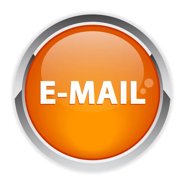 Bouton Internet e-posta işareti. — Stok Vektör