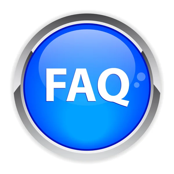 Bouton internet question FAQ. — Stock Vector
