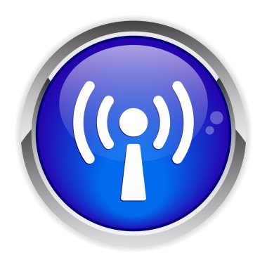 Bouton internet wifi icon. clipart