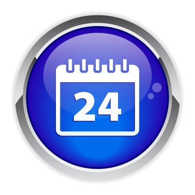 Button internet calendar icon. clipart