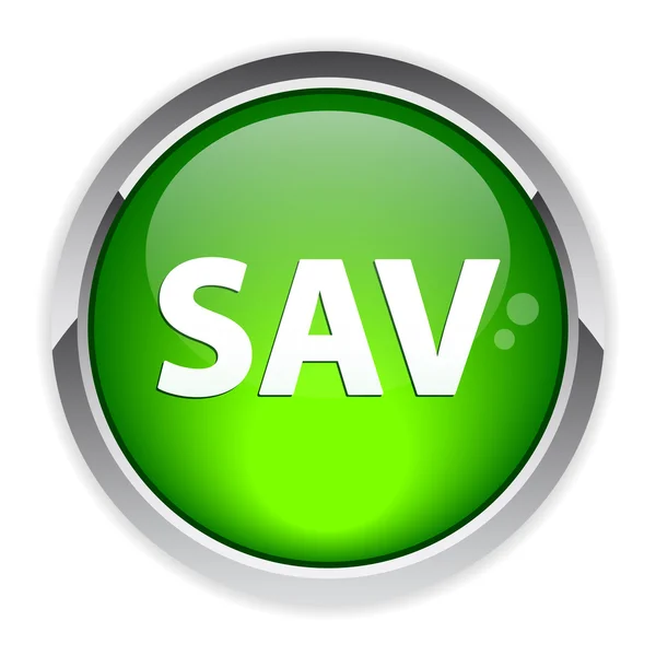 Bouton servicio de internet SAV después de las ventas . — Vector de stock