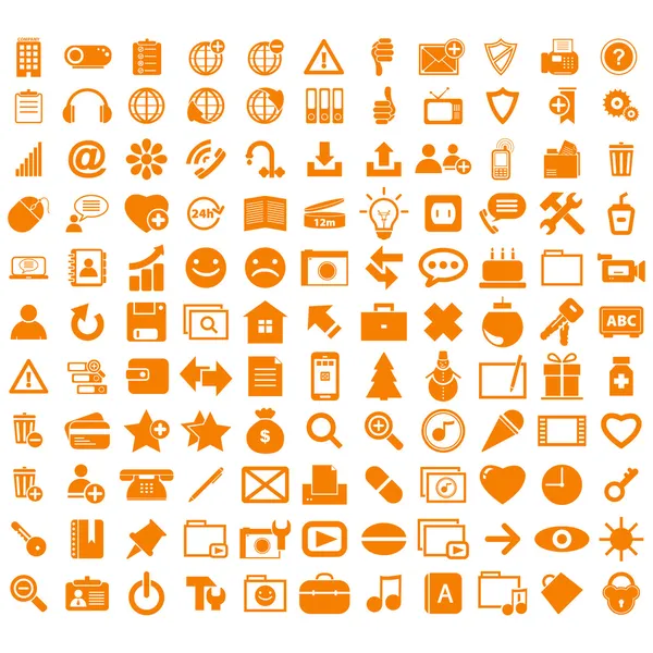Zakelijke pictogrammen knop items-collectie. — Stockvector