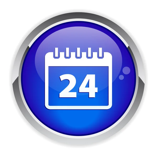 Botón icono de calendario de Internet . — Vector de stock